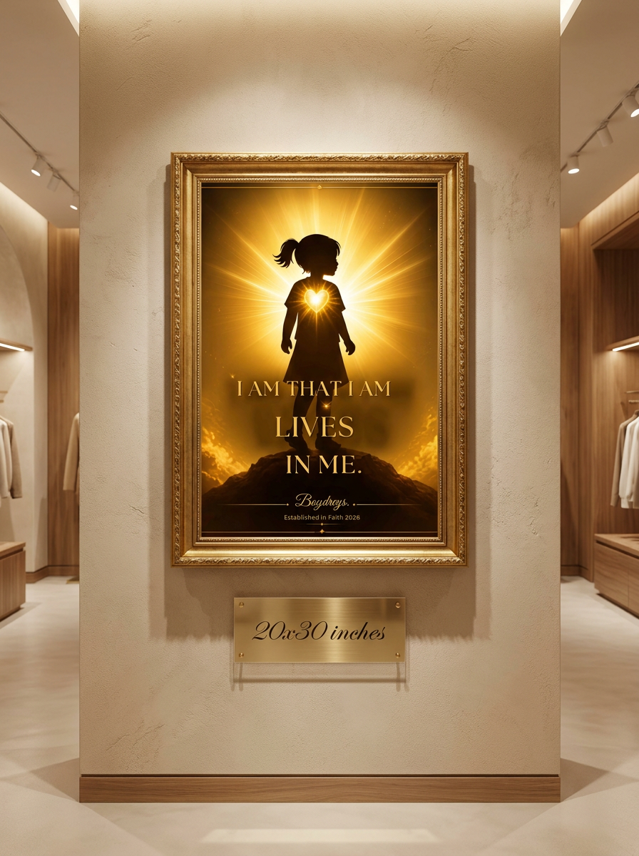 I Am That I Am Lives in Me — 16×24" Digital Printable Wall Art | Boydreys Marqué
