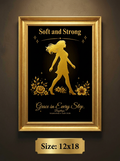 Soft and Strong · Grace in Every Step — 12×18" Digital Printable Wall Art | Boydreys Marqué