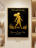 Soft and Strong · Grace in Every Step — 16×24" Digital Printable Wall Art | Boydreys Marqué