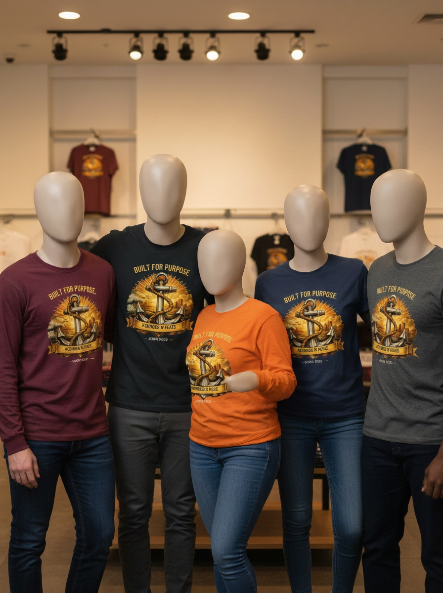 Built For Purpose. Anchored In Peace — T-Shirt-Digital Printables  | Boydreys Marqué