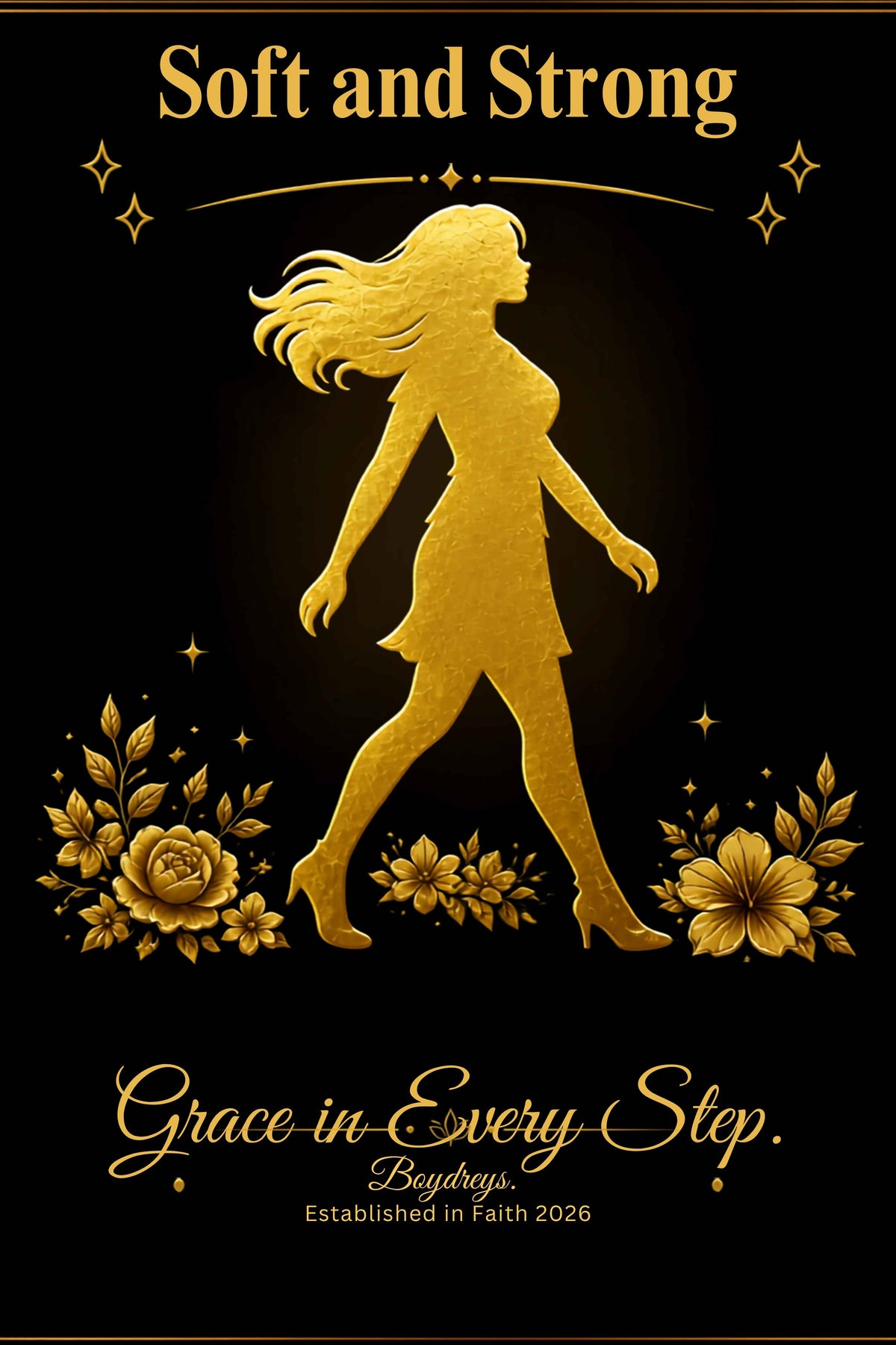 Soft and Strong — Grace in Every Step Wall Art | Boydreys Marqué